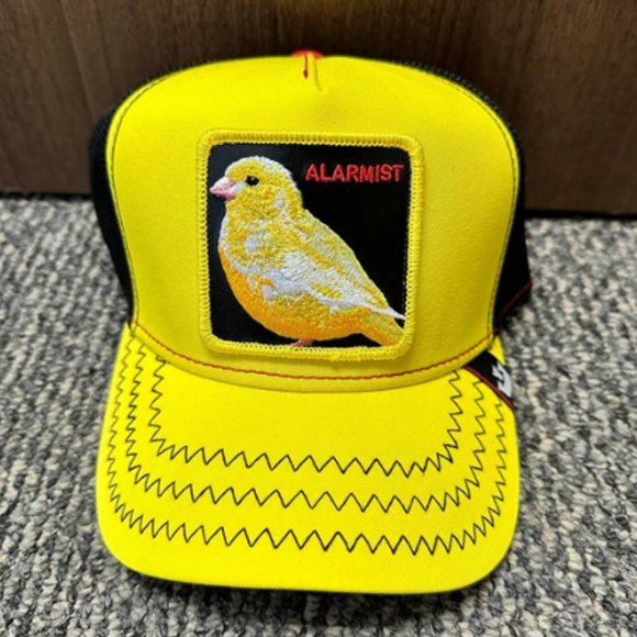 Goorin Animal Farm Trucker Snapback Baseball Hat Cap Life's A Gas Alarmist Bird